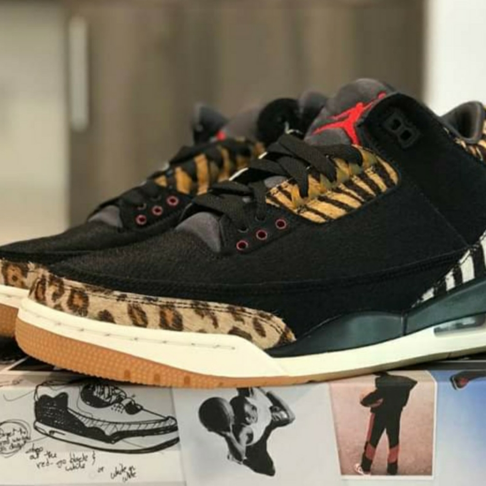 AIR JORDAN 3 RETRO SE SHOES ANIMAL INSTINCT - Picture 2 of 8